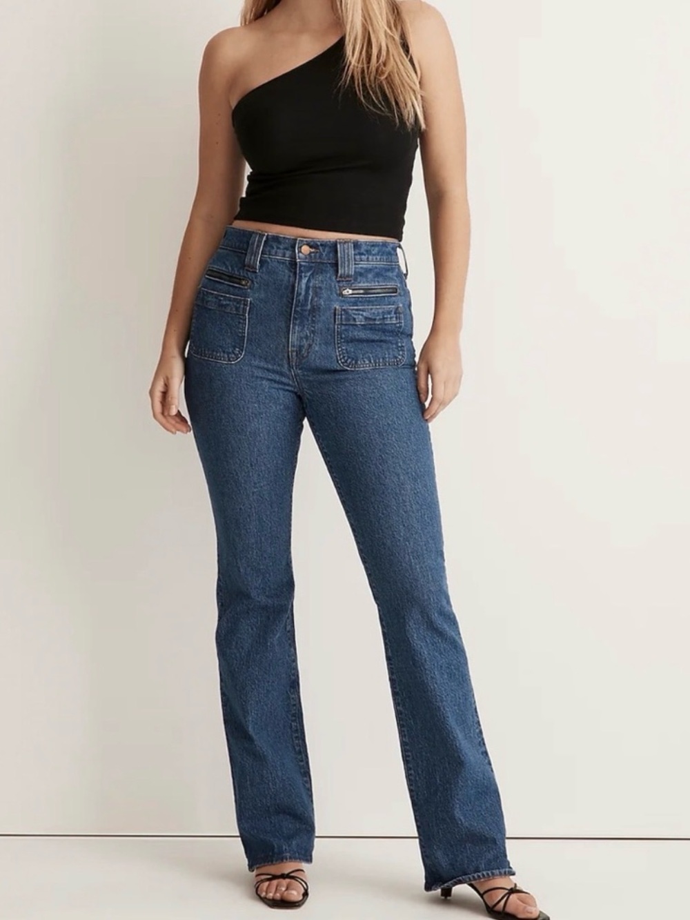 Perfect Vintage Flare High-Rise in Grahame wash